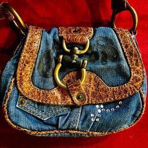vintage Denim GUESS Vintage crossbody purse Monogram🔥🔥🔥